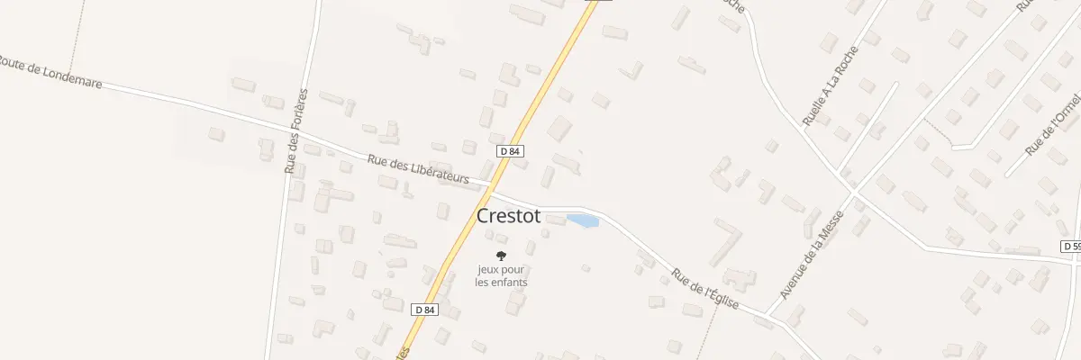 Plan du 1 Rue de l’Eglise à Crestot