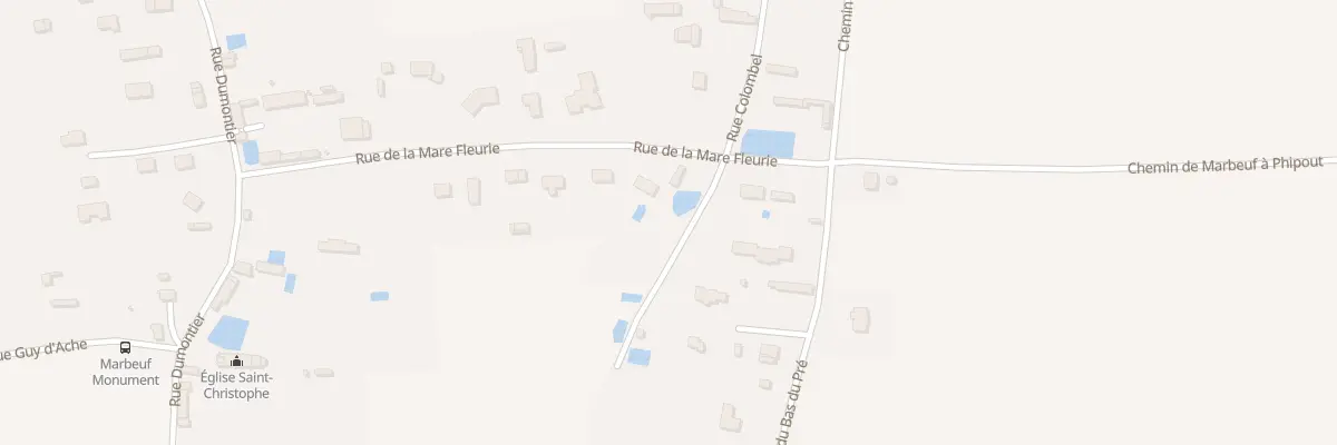 Plan du 16 Rue de la Mare Fleurie à Marbeuf