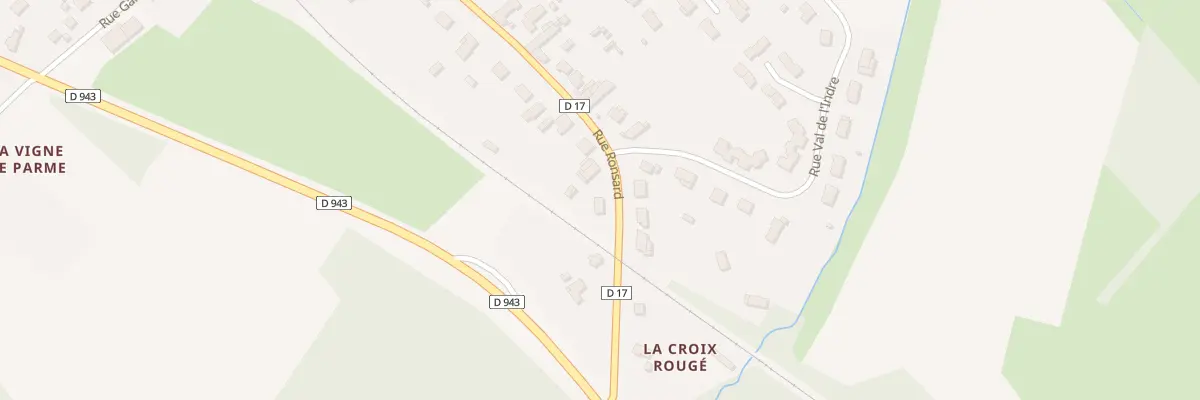 Plan du 80 Rue Ronsard à Chambourg-sur-Indre