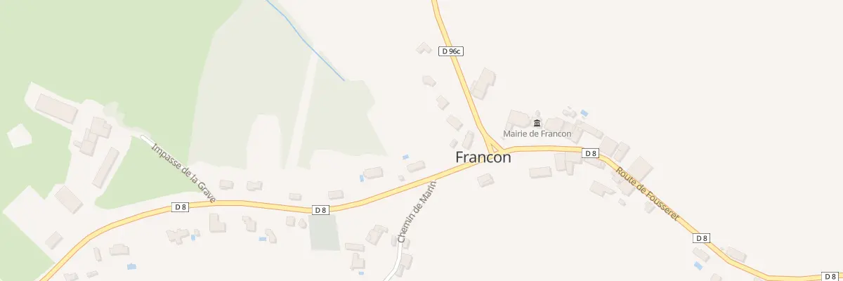 Plan du 89 Rte de Lussan à Francon