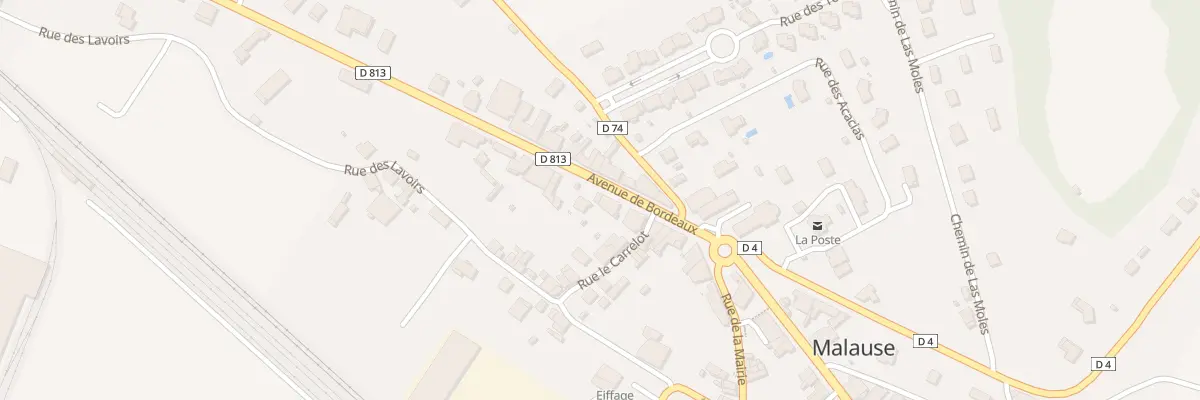 Plan du 13 Av de Bordeaux à Malause
