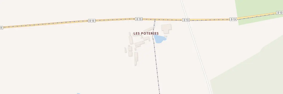 Plan du 4 Les Poteries à La Celle-Guenand