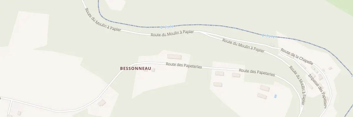 Plan du 2223 Rte des Papeteries à Nantheuil