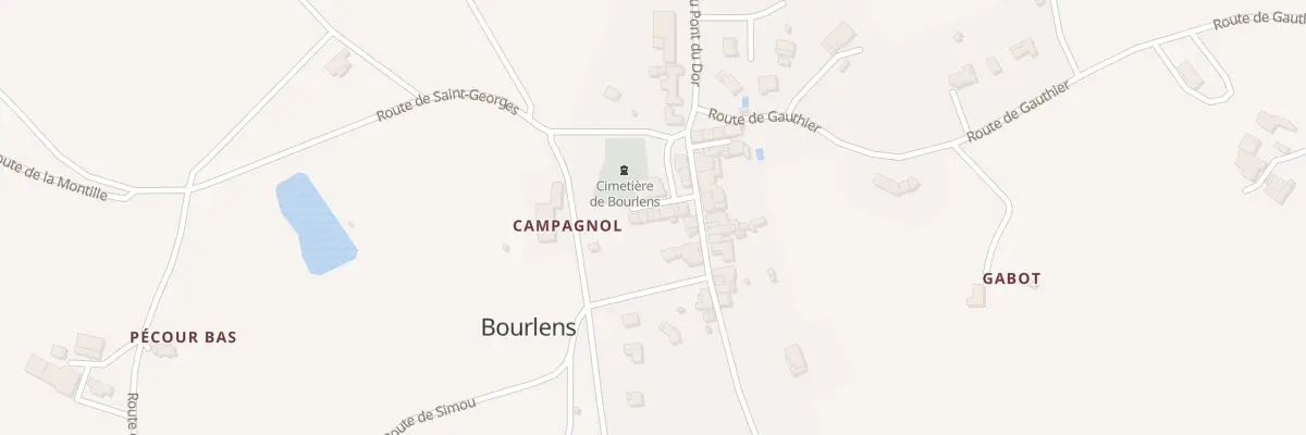 Plan du 5048 Le Bourg à Bourlens