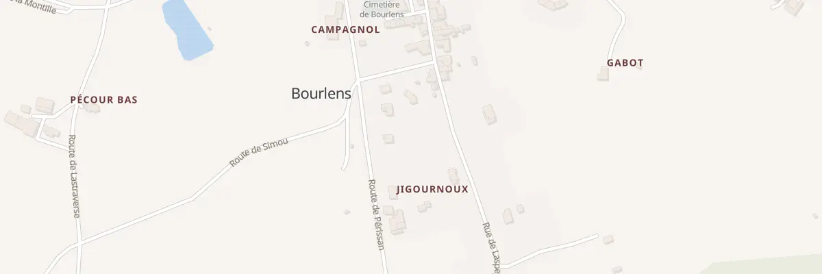 Plan du 227 Rte de Périssan à Bourlens