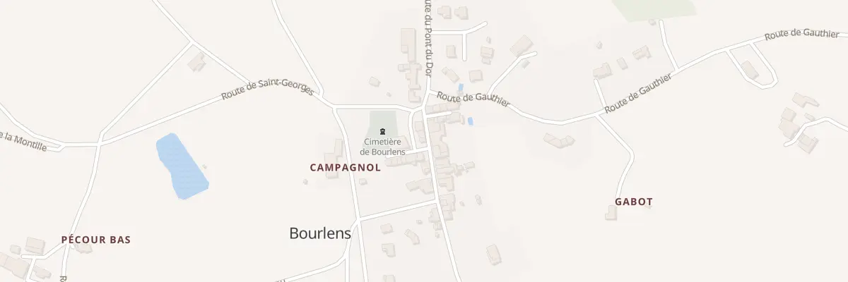 Plan du 43 Pl de l’Église à Bourlens