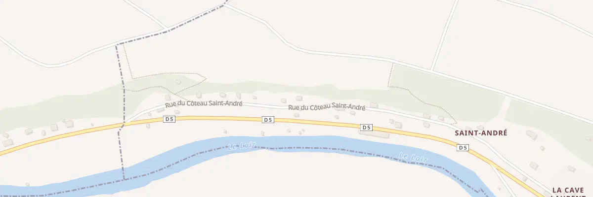 Plan du 28 Rue du Coteau St Andre à Villiers-sur-Loir