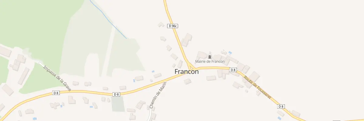 Plan du 3 La Borde à Francon