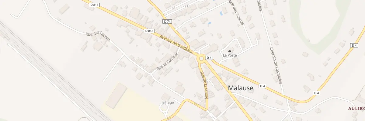 Plan du 3 Av de Bordeaux à Malause