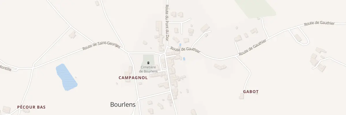 Plan du 32 Bourg Est à Bourlens