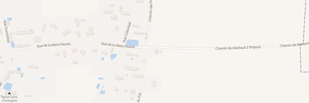 Plan du 16 Rue du Bas du Pré à Marbeuf