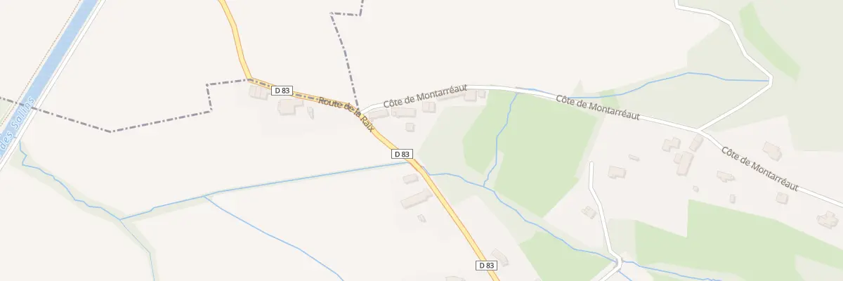 Plan du 4 Cote de Montarreaut à Touille