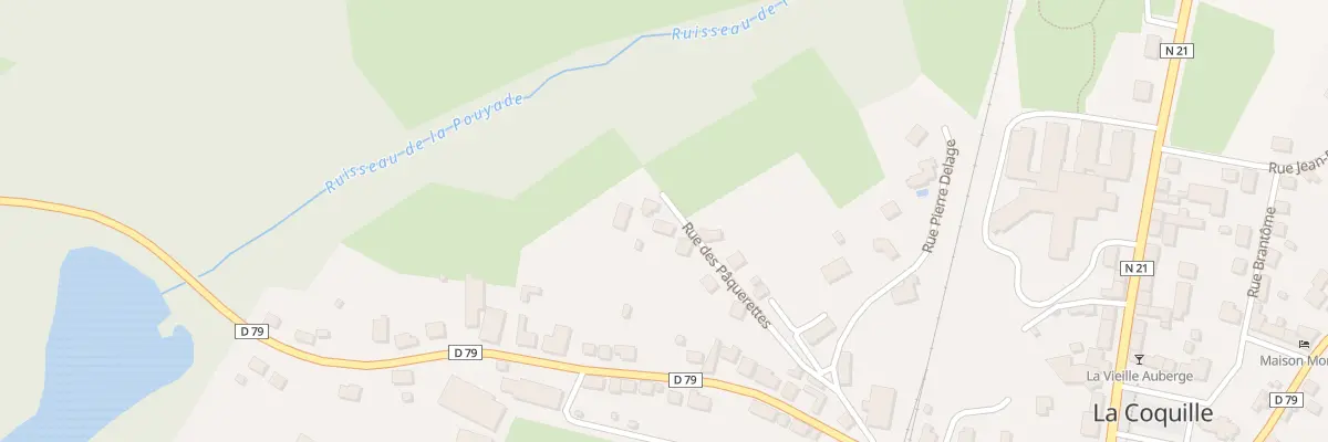Plan du 9 Rue des Pâquerettes à La Coquille
