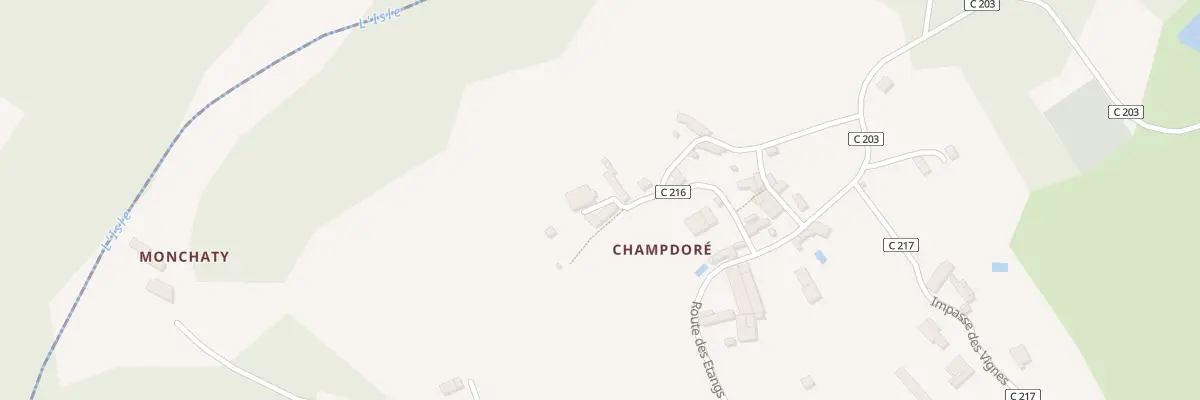 Plan du 110 Champdore à Nanthiat