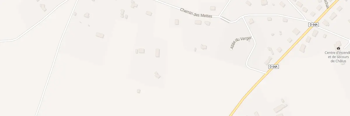 Plan du 6070B Les Mettes à Châlus