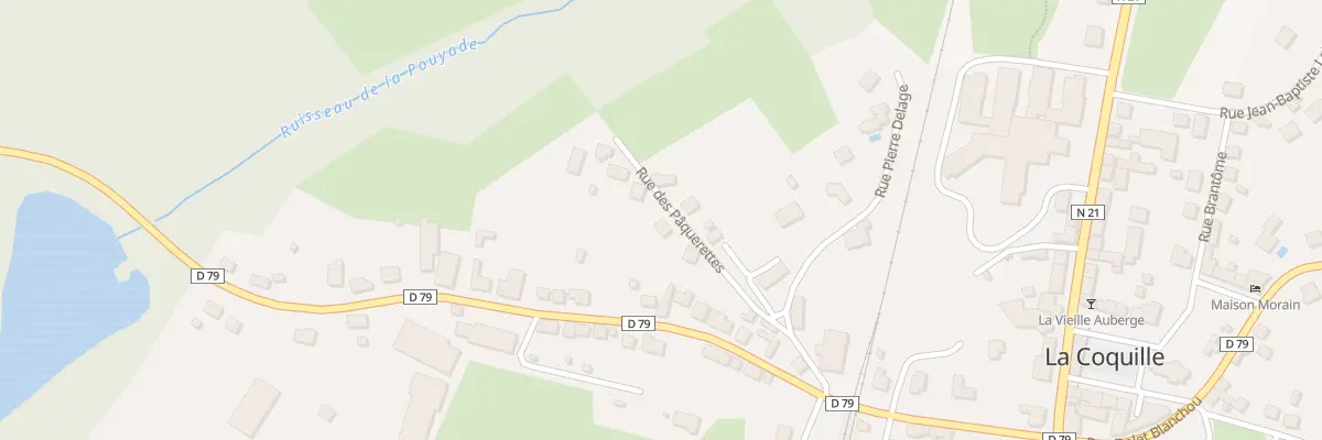 Plan du 5 Rue des Pâquerettes à La Coquille