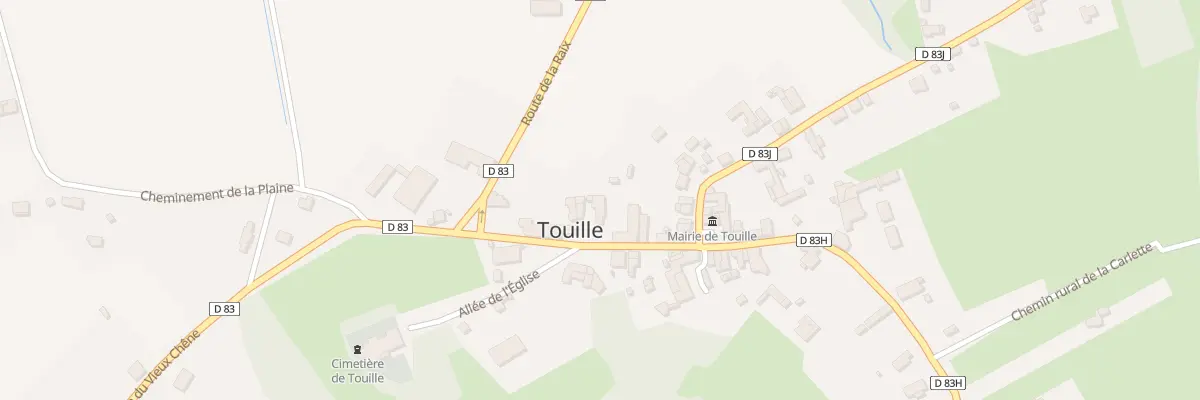 Plan du 8 Cote du Vieux Chene à Touille