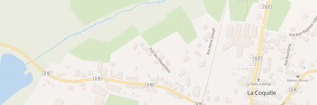 Plan du 8 Rue des Pâquerettes à La Coquille