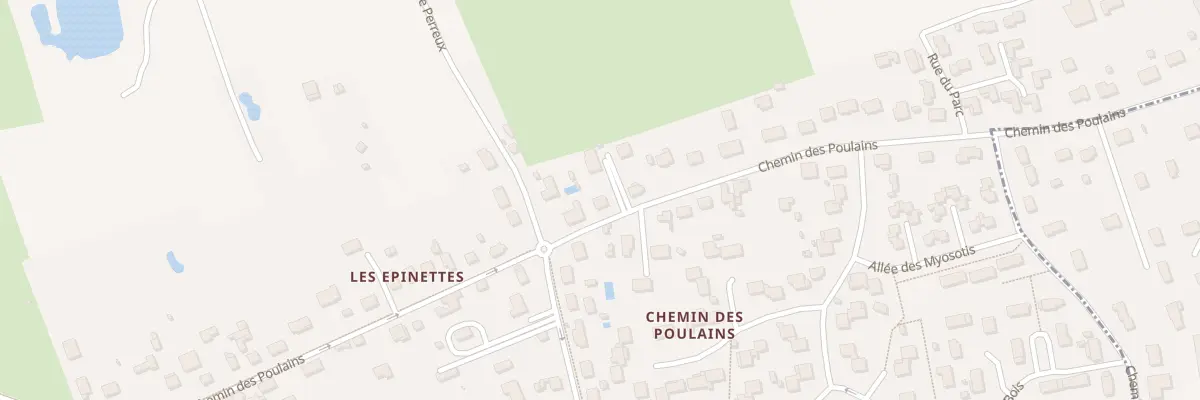 Plan du 44B Che des Poulains à Nazelles-Négron