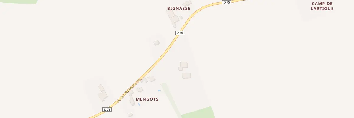 Plan du 34 Mengots à Terrebasse