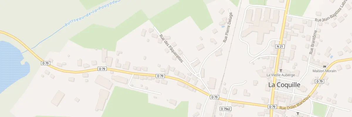 Plan du 3 Rue des Pâquerettes à La Coquille