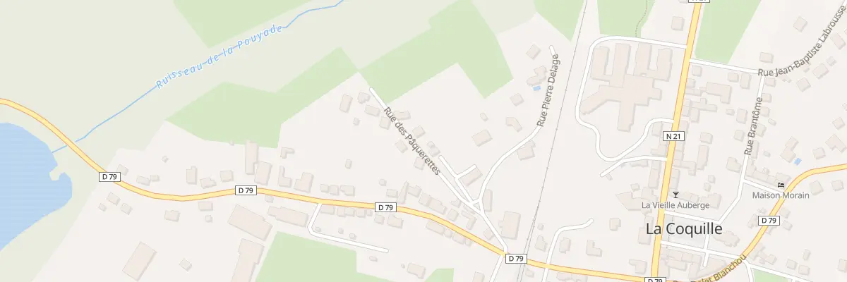 Plan du 6 Rue des Pâquerettes à La Coquille