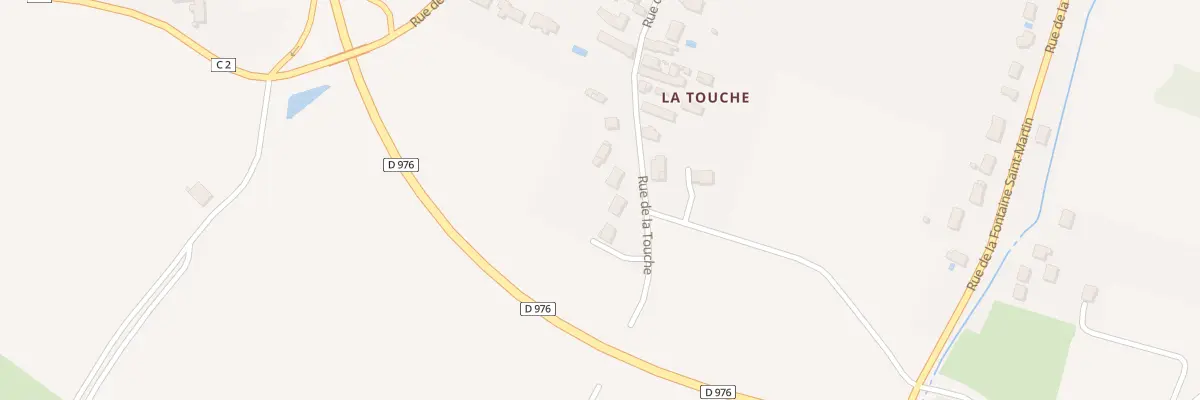 Plan du 23 Rue de la Touche à Bléré