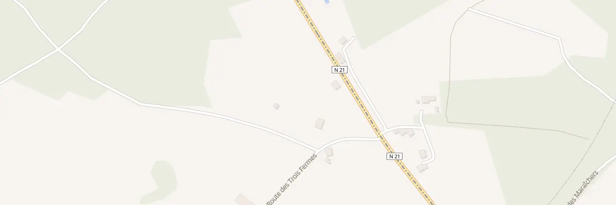 Plan du 74 Rte des Trois Fermes à Firbeix