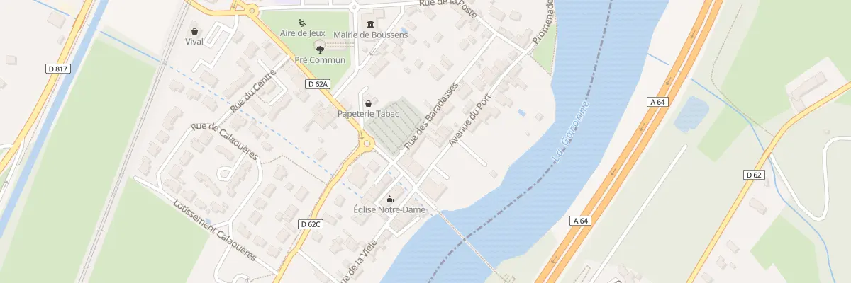 Plan du 3 Av du Port à Boussens