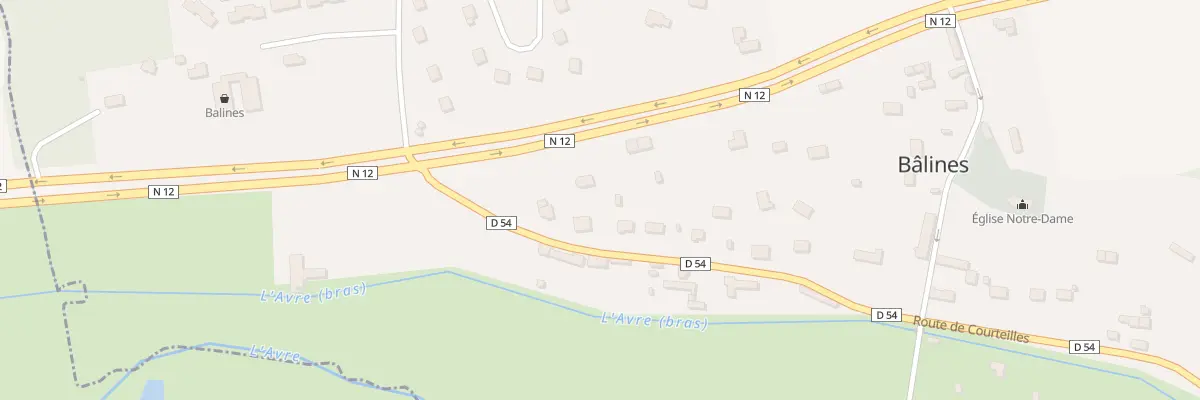 Plan du 6 Rte de Courteilles à Bâlines