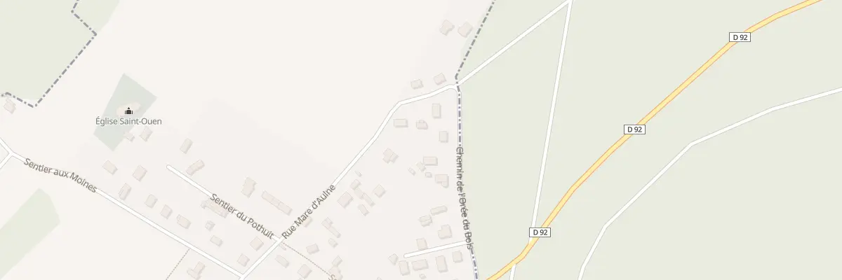 Plan du 24 Rue de la Mare d’Aulne au Thuit de l’Oison