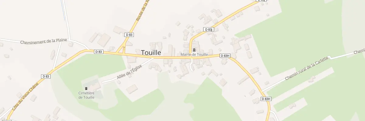 Plan du 1 Cote du Vieux Chene à Touille