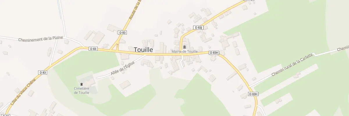 Plan du 1A Cote du Vieux Chene à Touille