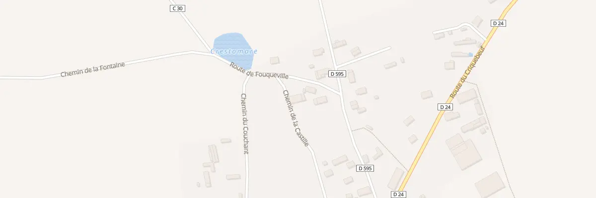 Plan du 4 Rte de Fouqueville à Cesseville