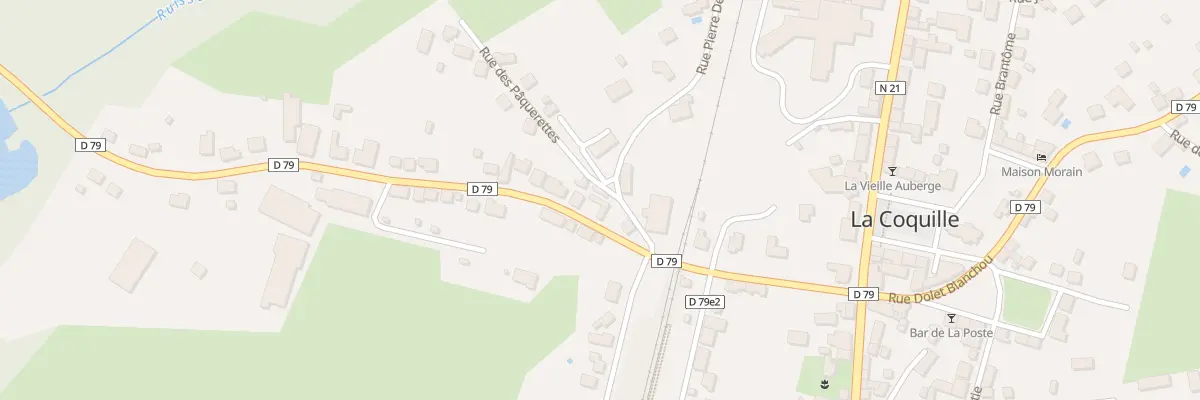 Plan du 12T Rue Alfred et Joseph Maloubier à La Coquille