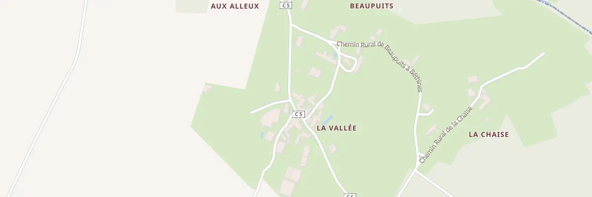 Plan du 1 La Vallee à Ingrandes