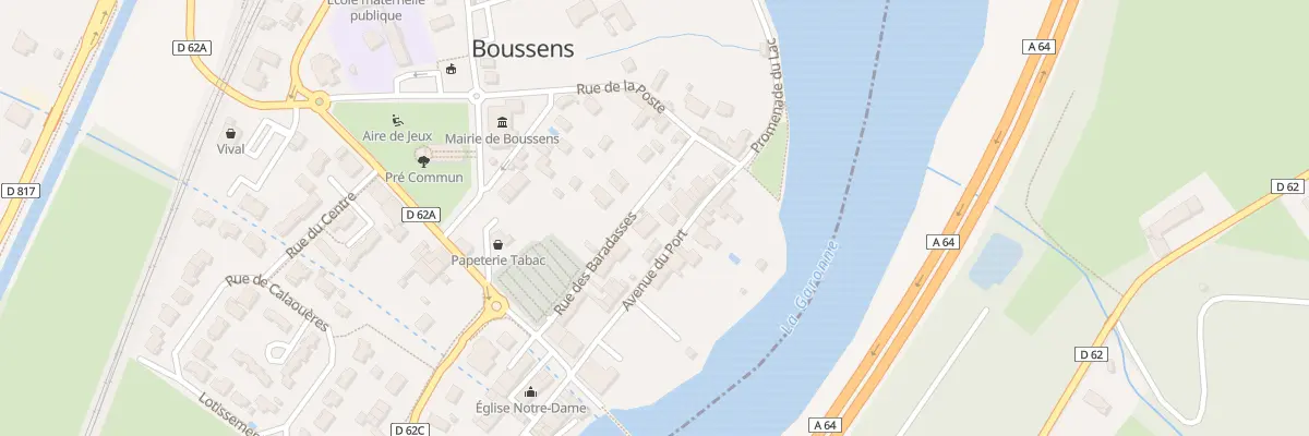 Plan du 9 Av du Port à Boussens