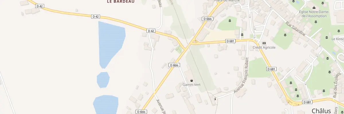Plan du 2 Rte des Feuillardiers à Châlus