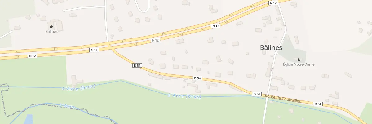 Plan du 10 Rte de Courteilles à Bâlines