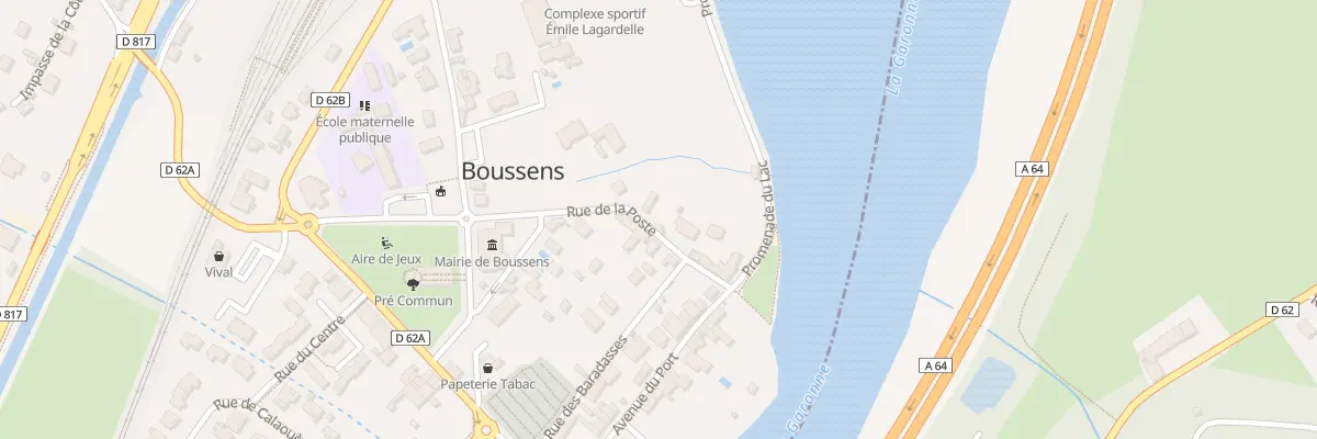 Plan du 1B Rue de la Poste à Boussens