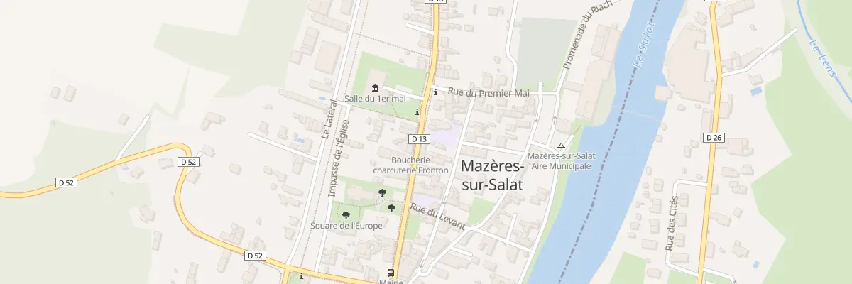 Plan du 16 Rue Marcel Loubens à Mazères-sur-Salat