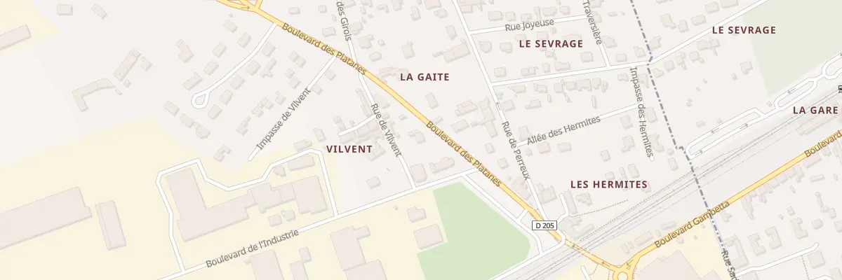 Plan du 5 Bd des Platanes à Nazelles-Négron