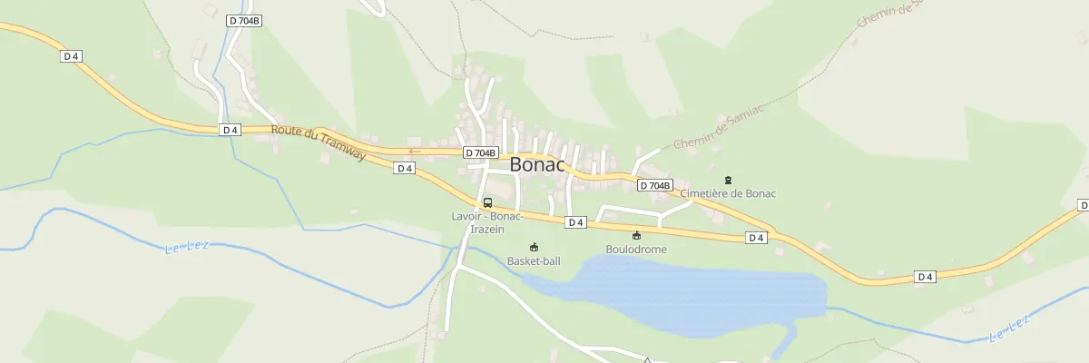 Plan du 42 Bonac Village à Bonac-Irazein