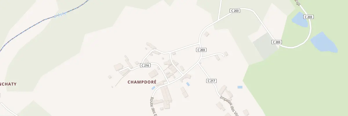Plan du 115 Champdore à Nanthiat