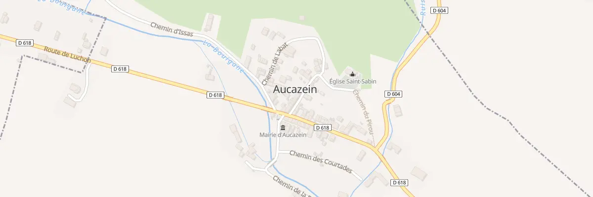 Plan du 62 Village à Aucazein