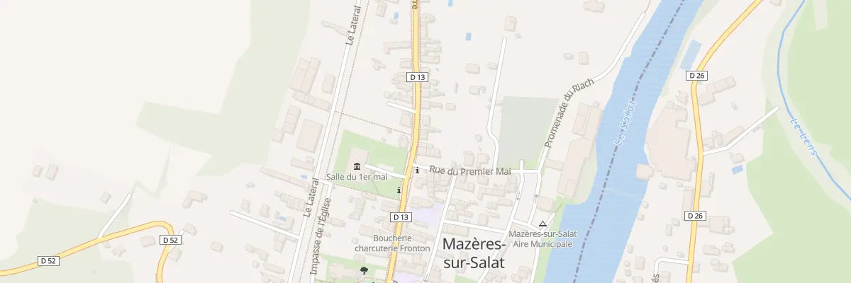 Plan du 2 La Carreterre à Mazères-sur-Salat