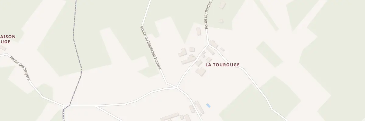 Plan du 402 Rte du Rocher Saint Michel à Coulaures