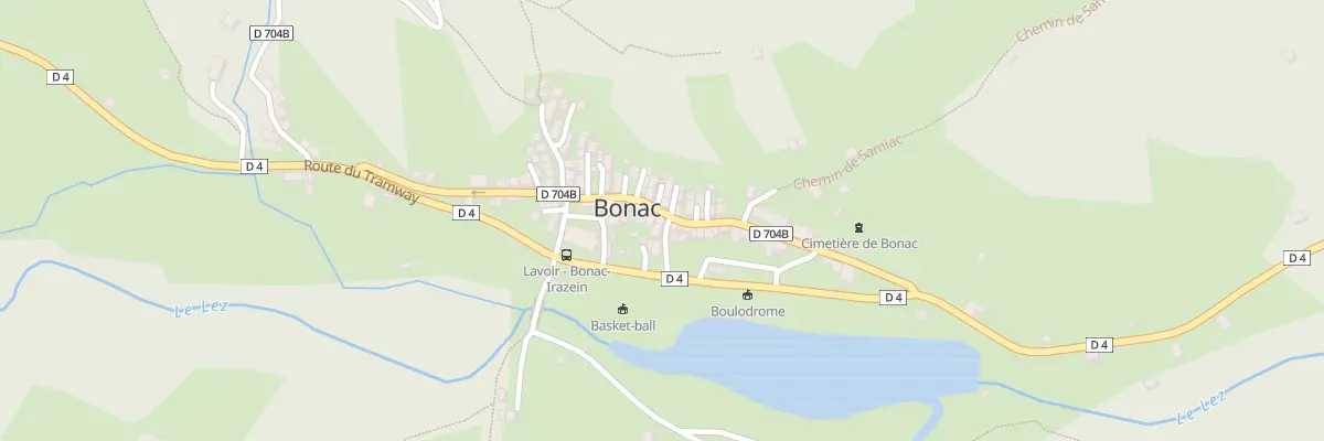 Plan du 46 Bonac Village à Bonac-Irazein