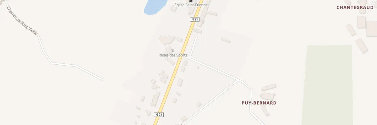 Plan du 5001 Le Bourg Est à Firbeix