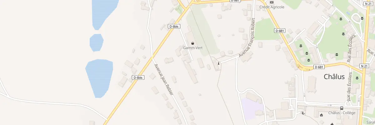 Plan du 5252 La Ville à Châlus